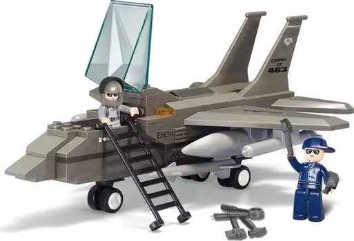 Конструктор Sluban Воздушные войска Истребитель F15 (142 детали)