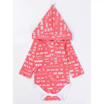 КотМарКот Боди с капюшоном Ho-Ho-Ho 932321651