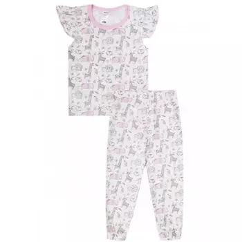 КотМарКот Пижама (футболка, брюки) для девочек Sleepy Child