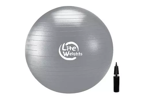 Lite Weights Мяч гимнастический антивзрыв с насосом 85 см
