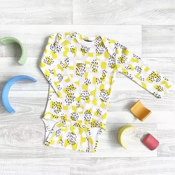 Mjolk Боди с длинным рукавом Mustard Spots