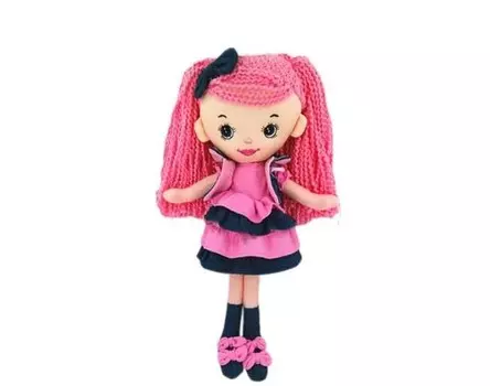 Мягкая игрушка ABtoys Кукла джинсовая 25 см M6028