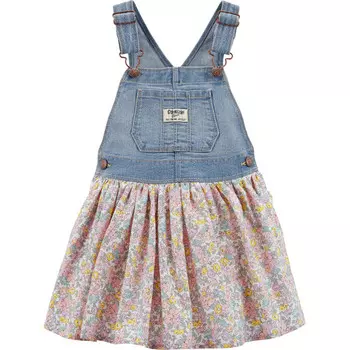 OshKosh B'gosh Сарафан для девочки джинсовый лиф юбка в цветочек