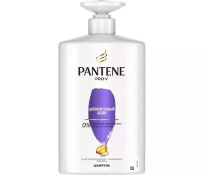 Pantene Pro-V Шампунь с дозатором Дополнительный объем для тонких лишенных объема волос 900 мл