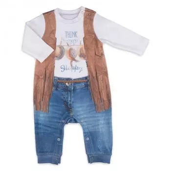 Папитто Комбинезон для девочки Fashion Jeans 560-01