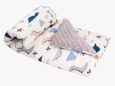 Плед AmaroBaby Растем вместе Little dino 95х85