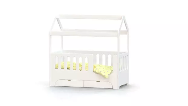Подростковая кровать ROOMIROOM Little house с ящиками 160х80