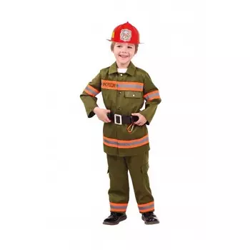 Пуговка Карнавальный костюм Пожарный Профессии