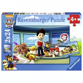 Ravensburger Пазл Щенячий патруль полезные ищейки 2х24 элемента
