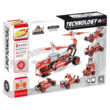 SDL Technic 3D на радиоуправлении 90 в 1 R/C (476 деталей)