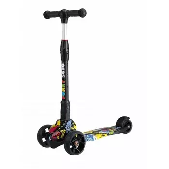 Трехколесный самокат Funny Scoo MS-926 Neo Luxe складной со светящимися колесами
