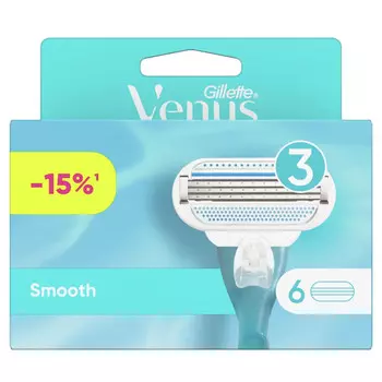 Venus Сменные кассеты для бритвы Smooth 6 шт.