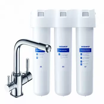 Аквафор Кристалл А для жесткой воды со смесителем С126