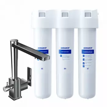 Аквафор Кристалл А для жесткой воды со смесителем 82320-1C