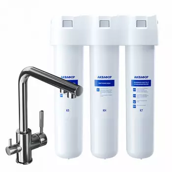 Аквафор Кристалл А для жесткой воды со смесителем 82138C