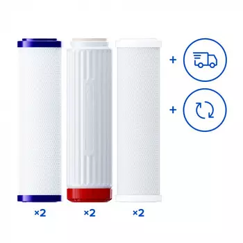 Обслуживание фильтра на 2 года: Аквафор Трио Fe H