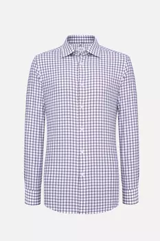 белая в серо-бордовую клетку Albione