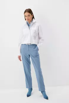 Блузка "Загадки Летнего сада" белая