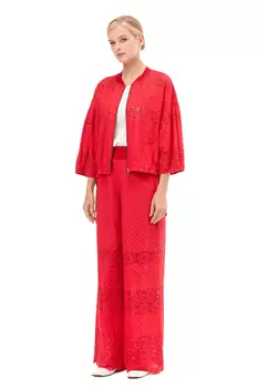 Брюки широкие шитьё "Ягодный микс"