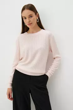 Джемпер вязаный "Поэзия улиц" розовый