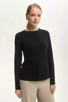 Лонгслив черный "Эхо вселенной"