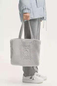 Сумка серая "Крылья любви"