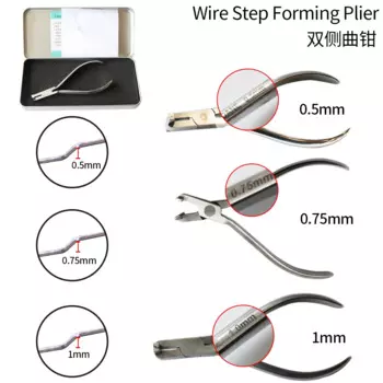 0,5 мм 1,0 мм Step формовочные плоскогубцы Dental Wire Step плоскогубцы из нержавеющей стали
