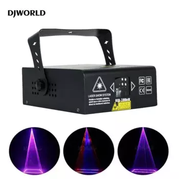 1000 МВт RGB Lights 1 Вт RGB Scan Pattern Light DMX-контроллер для ночного клуба, свадьбы, вечеринки, DJ, дискотеки, бара, эффект, профессиональное освещение