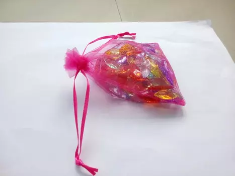 1000 шт. 9*12 розово-красные маленькие подарочные пакеты для ювелирных изделий/свадьбы/Рождества/дня рождения сумки из органзы с ручками упаковочная сумка из пряжи