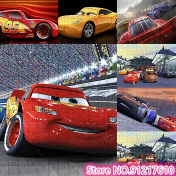1000 шт., бумажные пазлы, автомобили Disney Pixar, карты Диснея, пазлы с героями мультфильмов, декомпрессия, сделай сам, большие игрушки-головоломки, подарки