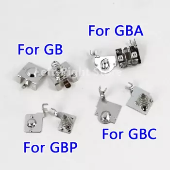 100 комплектов, замена для GB GBA GBC GBP, клеммы аккумулятора, Пружинные контакты для Nintendo Game Boy Advance Console