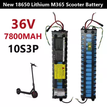 100% новый 36 В 7800 мАч 10S3P 18650 литий-ионный аккумулятор для скутера Xiaomi M365/Pro/1S