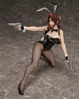 100% оригинал: Черная Лагуна Revy 1/4 сексуальные девушки аниме ПВХ экшн-Фигурки игрушки Аниме фигурки взрослые модели куклы Подарки