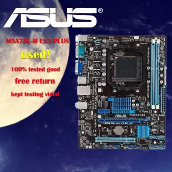 100% оригинальная настольная материнская плата для Asus M5A78L-M LX3 PLUS, встроенная графика DDR3 AM3 + материнская плата