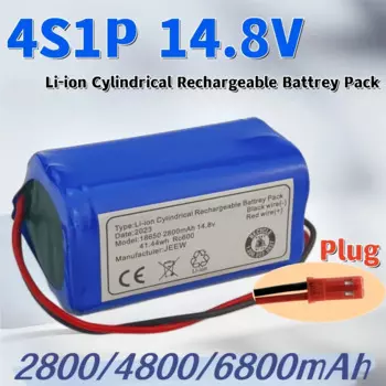 100% Оригинальный 14,8 V 2800MAH/ 4800MAH/ 6800MAH аккумулятор для робота-пылесоса Pack Замена для chuwi ilife v7 V7S