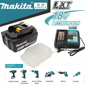 100% Оригинальный Makita 18 В литий-ионный аккумулятор 3 Ач/5 Ач/6 Ач BL1830B BL1850B BL1850 BL1840 BL1860 BL1815 сменный литиевый аккумулятор