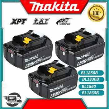 100% Оригинальный Makita 18 в Ач перезаряжаемый аккумулятор для электроинструмента со встроенным зарядным устройством для замены LXT BL1860B BL1860 BL1850