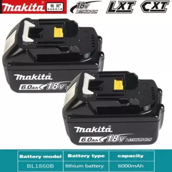 100% Оригинальный Makita 6Ah/5Ah/3Ah для Makita 18V аккумулятор BL1840 BL1830B BL1850B BL1850 BL1860 BL1815 сменный литиевый аккумулятор