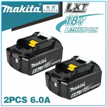 100% Оригинальный Makita 6Ah/5Ah/3Ah Makita 18V Аккумулятор для BL1830B BL1850B BL1850 BL1840 BL1860 BL1815 сменный литиевый аккумулятор