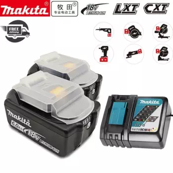 100% Оригинальный Makita 6Ah/5Ah/3Ah для Makita 18V аккумулятор BL1830B BL1850B BL1850 BL1840 BL1860 BL1815 сменный литиевый аккумулятор