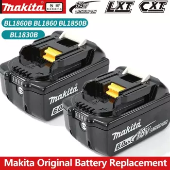 100% Оригинальный Makita 6Ah/5Ah/3Ah для Makita 18V аккумулятор BL1830B BL1850B BL1850 BL1840 BL1860 BL1815 сменный литиевый аккумулятор