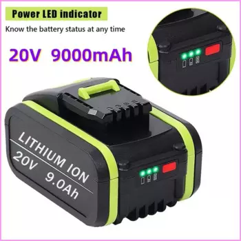 100% Оригинальный new20v9000mah перезаряжаемая литиевая батарея подходит для электроинструментов worx wa3551 wa3553 wx390 wx176 wx178 wx386 wx678