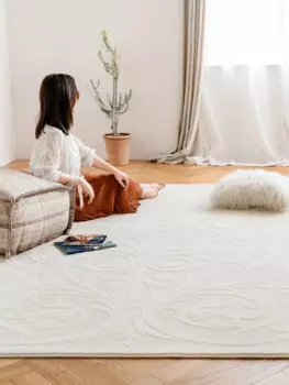 100% шерстяной белый ковер для гостиной, современный большой 240x340 см ковер для гостиной, обеденный стол, напольный коврик, Европейский офисный декоративный ковер