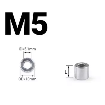 Алюминиевые круглые проставки M3 M4 M5 M6 M8 100 шт.