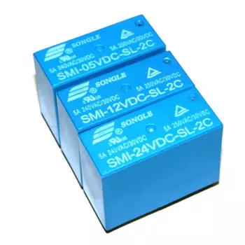 100 шт./лот реле мощности 5V 12V 24V 5A/250VAC/30VDC 8pin