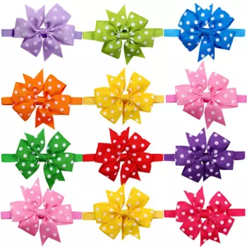 100 шт./лот, точечный галстук для собак Bowteis, однотонный стиль, галстук-бабочка для кошек, щенков, собак, галстуки для маленьких собак, аксессуары для домашних собак