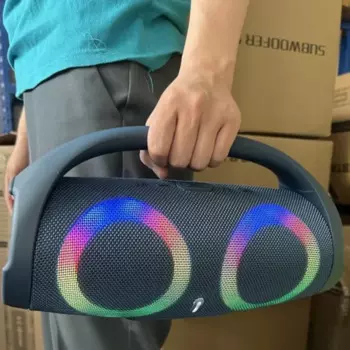 100 Вт высокая мощность Bluetooth-динамик портативный RGB красочный свет водонепроницаемый беспроводной сабвуфер 360 стерео объемный звук TWS FM бумбокс