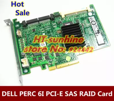 100% Высокое качество, 1 шт., карта RAID6 SAS RAID6 RAID-контроллера PCI-E WY335 для Dell Poweredge с аккумулятором и кронштейном