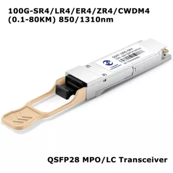 100G SR/LR/ER/CWDM QSFP28 LC/MPO трансивер, многорежимный модуль QSFP, 0,1-80 км, для Cisco, Meraki, Ubiquiti, Fortinet, Mikrotik