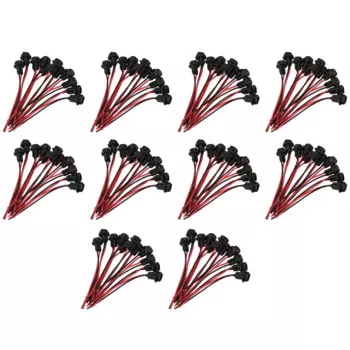 100X T10 W5W 168 194 патрон лампы гнездо под стекло патрон лампы DIY, черный